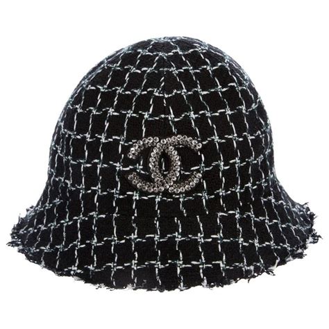 chanel cloche hat|chanel hats black and silver.